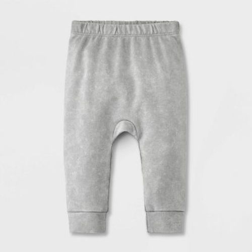 Baby Solid Jogger Pants - Cat & Jack™, Color: Gray, Size: 0-3M
