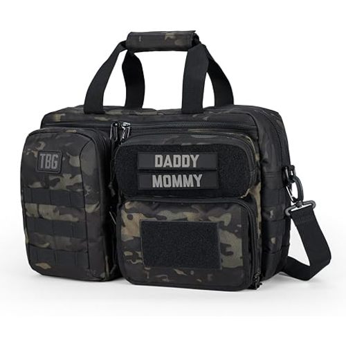 Tactical Baby Gear 4th Gen Tactical Diaper Bag for Dads w/Included Changing Mat, Stroller Straps
