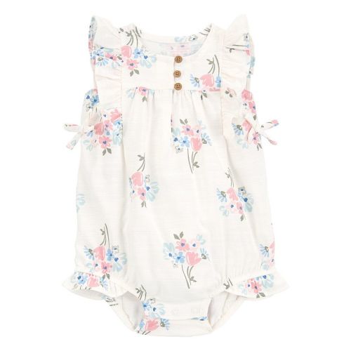 Baby Girls Carter's Floral Bubble Romper