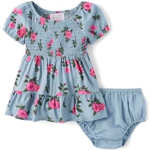 The Children's Place Baby and Toddler Girls' Short Sleeve Casual Dresses