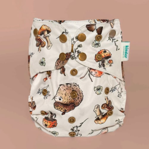 Animals and Insects: Essentials Pocket Cloth Diaper with Athletic Wicking Jersey, Grows with your Baby
