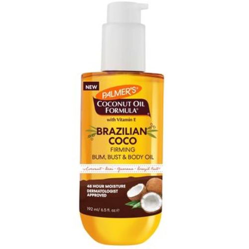 Palmer's Brazilian Coco Firming Oil - 6.5 fl oz: Liquid Body Oil for Normal to Very Dry Skin, Cocoa Butter Scent