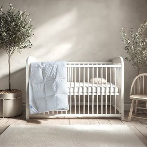 Continental Bedding Serentiy Toddler Comforter Down Alternative Duvet Insert with Cotton Shell 33x42 Inches Toddler Small