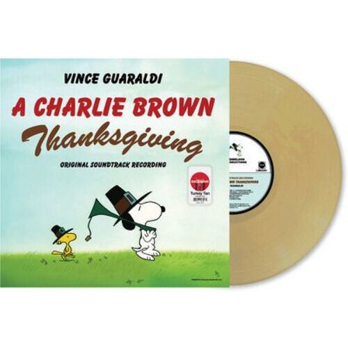 A Charlie Brown Thanksgiving, by Vince Guaraldi, the Vince Guaraldi Quintet (2024 Turkey Tan Vinyl) (Target Exclusive) (Colored Vinyl Tan)