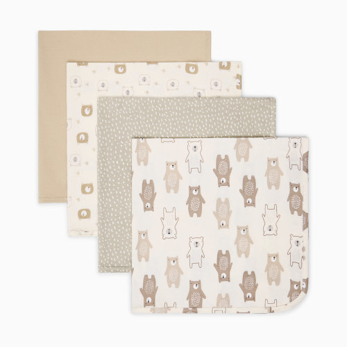 Small Story Receiving Blanket (4 Pack) - Bear Friends