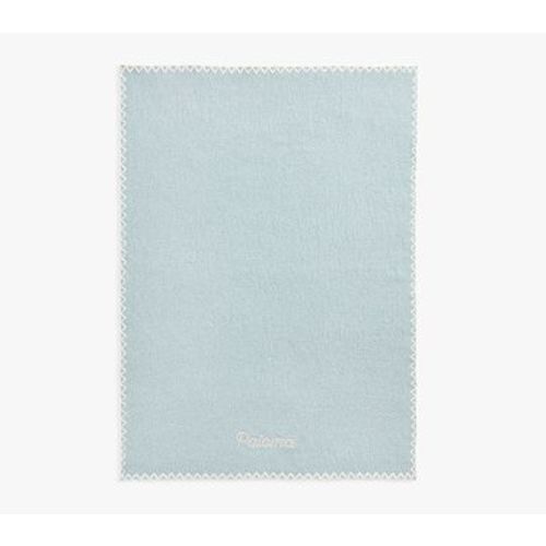 Cozy Jacquard Baby Blanket , Aqua Mist