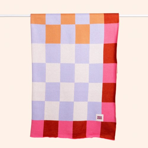 Cosy Baby Blanket - Check Berry by GOGO KIDDO | the memo – The Memo