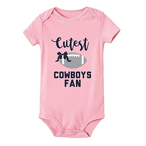 Cutest Cowboys Fan Baby Boy Girl Onesie Newborn Organic Bodysuit Romper