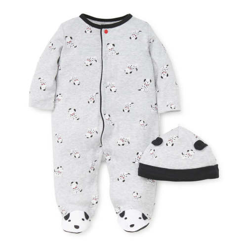 Dalmatian Footed One-Piece and Hat