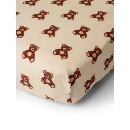 Monica + Andy Organic Cotton Crib & Toddler Fitted Sheet, 200 Thread Count Percale, Fits Standard Crib & Toddler Mattresses