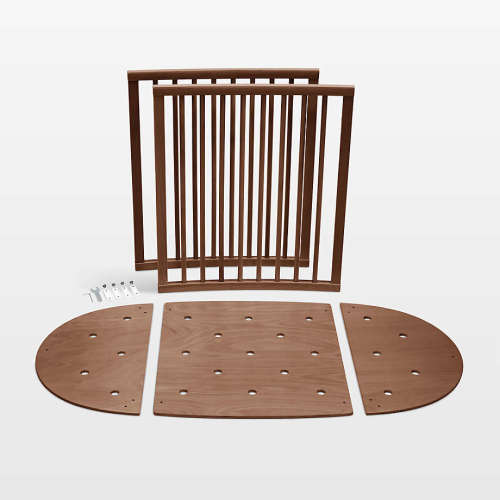 Stokke ® Sleepi ™ Warm Brown Wood Mini Crib Bed Extension