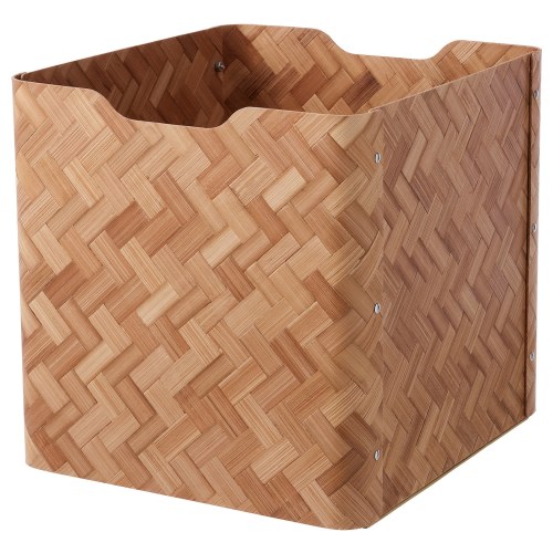 BULLIG Box - bamboo/brown 12 ½x13 ¾x13 "
