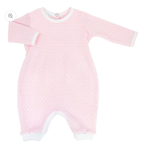 Paty Knit Long Sleeve Solid Color Romper - PatyInc
