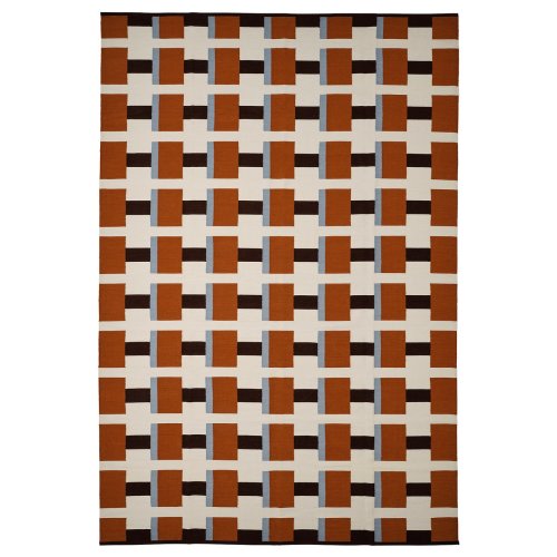 STOCKHOLM 2025 Rug, flatwoven - white/brown/light 7 ' 10 "x11 ' 6 "