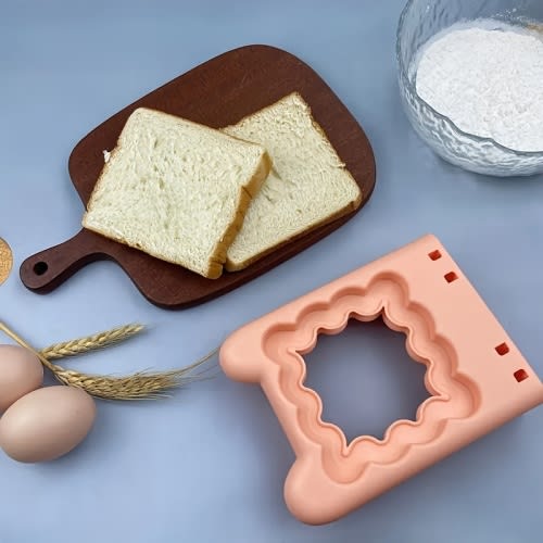 1pc Sandwich Cutter, Breakfast Mold for Toasting Sandwiches, DIY Frozen Making, Cookie Cutter, Mini Pocket Baking Tools And Accessories.