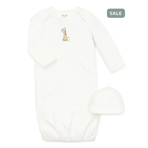 Giraffe Sleeper Gown and Hat