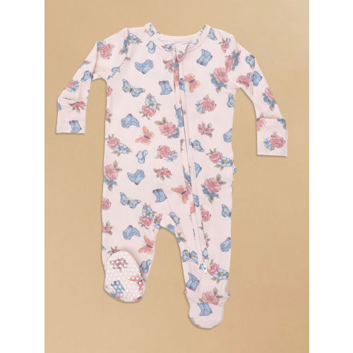 Country Boots Ruffle Footie