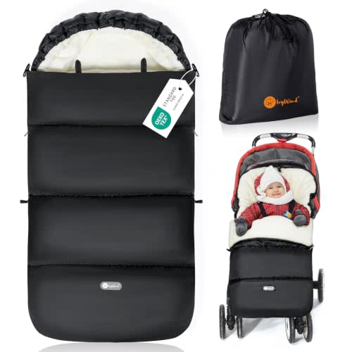 Universal Stroller Footmuff, Weather-Proof Baby Bunting Bag, Warm Blanket | Removable Design, Polar Fleece Lining, Water Repellent Shell, Machine Washable Cover, Fits Most Strollers