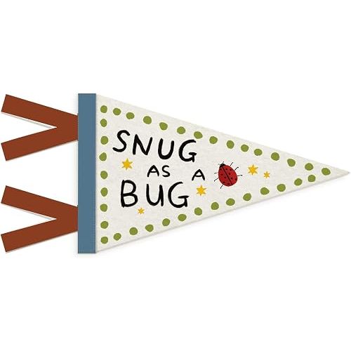 Whimsical Nursery Decor Whimsical Ladybug Flag Felt Banner