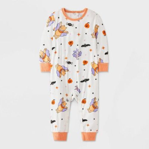 Baby Disney Winnie The Pooh Halloween Romper - White 0-3M