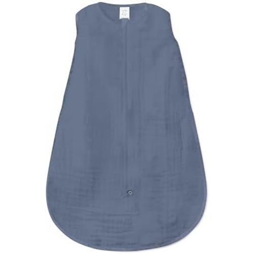 SwaddleDesigns Muslin zzZipMe Sleeping Sack, for Baby Boy and Girl, Wearable Blanket with 2-Way Zipper