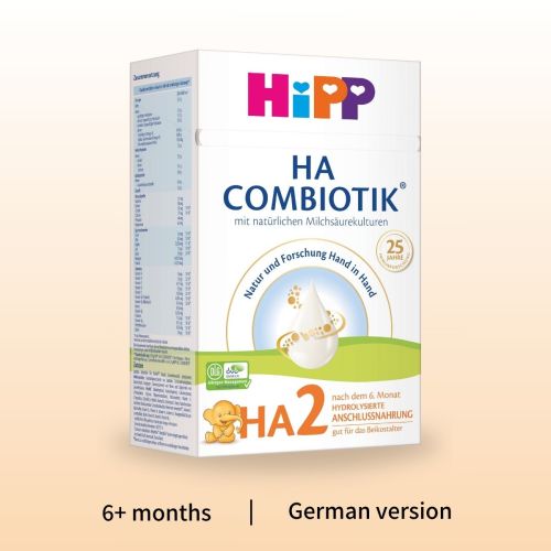 HiPP HA Combiotik Stage 2 – Hypoallergenic Formula 6+ months, German Version (600g)