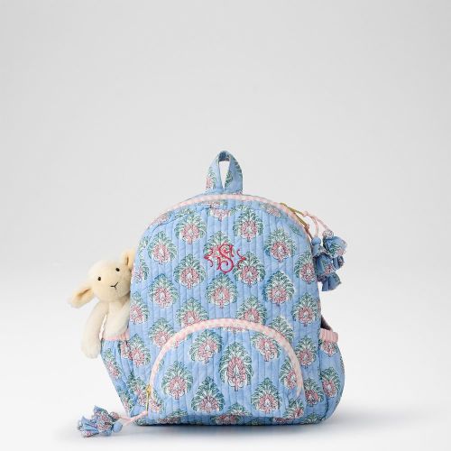 Block Print Quilted Backpack