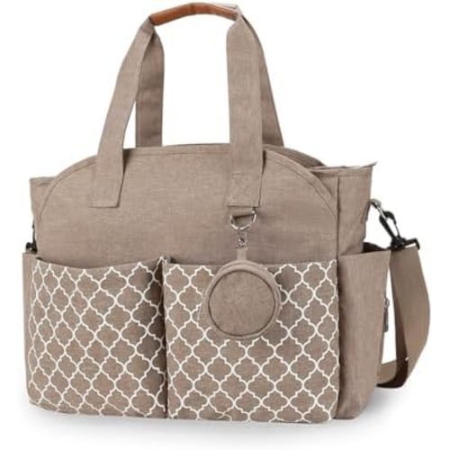Diaper Bag Tote Large Multi-Function Baby Changing Bag for Mom with Changing Station Travel Nappy Bag for Women