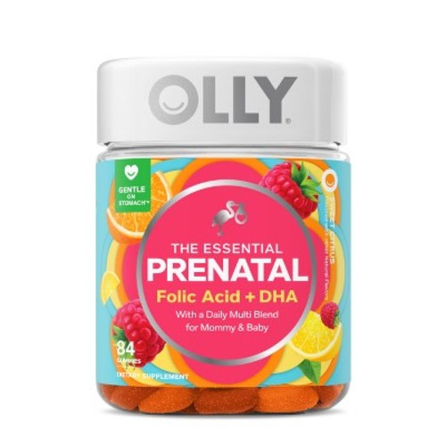 OLLY Essential Prenatal Multivitamin Gummies - Sweet Citrus - 84ct