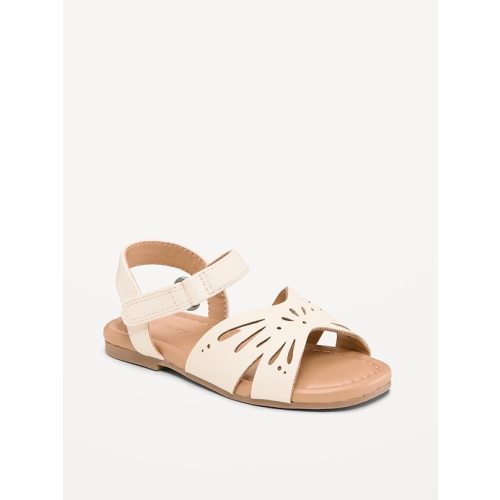 Faux-Leather Sandals for Toddler Girls - Size 8