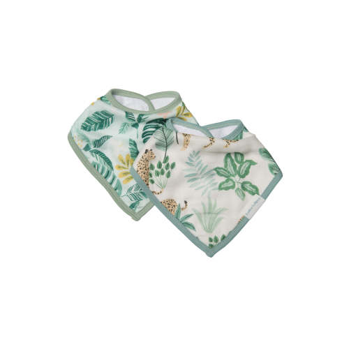 Bandana Bib Set - 2 Pack - Tropical Jungle
