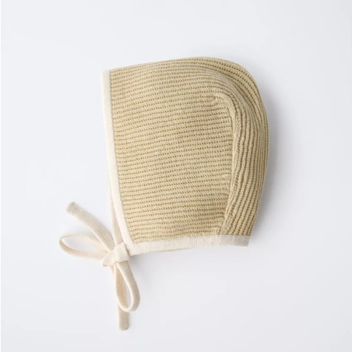 CONTRAST TRIM BONNET - Olive Green | ZARA United States