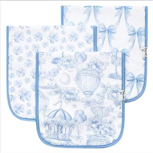 Copper Pearl, Vintage Carnival Burp Cloth Set