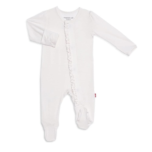 egret modal magnetic parent favorite footie with ruffles