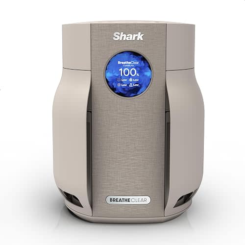 Shark BreatheClear Compact Pro Smart Air Purifier, HP062SD, Dune