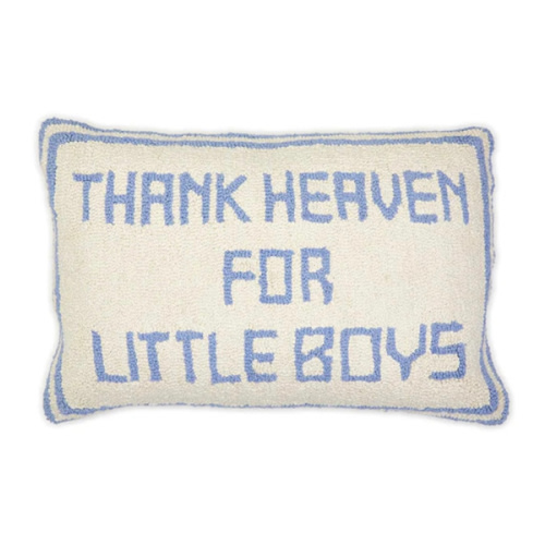 Thank Heaven for Little Boys Pillow – Olly-Olly
