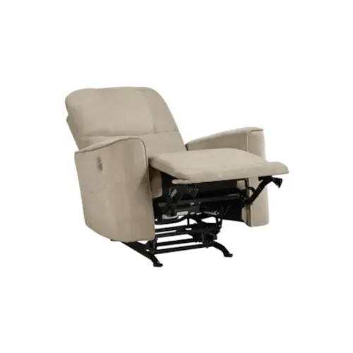 Borneo Beige Nursery Power Rocker Recliner | Gliding | Flat