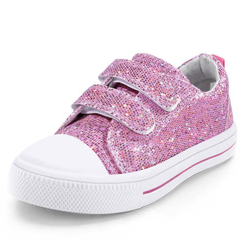 Bocca Kid's Walking Sneakers Purple Girls Canvas Shoes Size 8