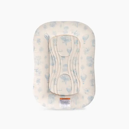Snuggle Me Organic Infant Lounger Wave | Blue Toile