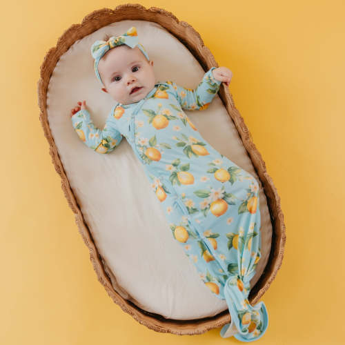 Newborn Knotted Gown - Melody