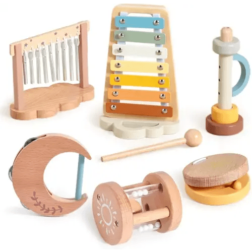 Toddlers Montessori Wooden Toys Percussion Musical Instruments | Black Friday Sale TikTok Shop