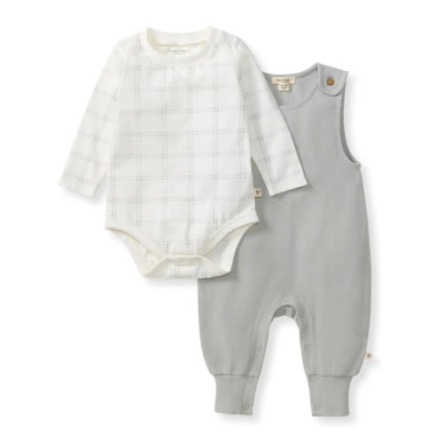 Plaid Jumpsuit & Bodysuit Set