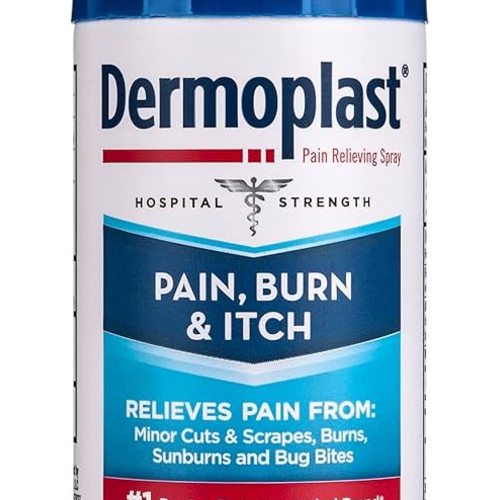 Dermoplast Pain, Burn & Itch Relief Spray for Minor Cuts, Burns and Bug Bites, 2.75 Oz (Packaging May Vary)