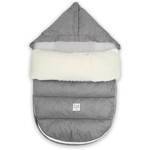 7 A.M. 7AM Enfant Universal Stroller Footmuff - Water Repellent Winter Bunting Bag for Strollers & Car Seats, Soft Micro-Fleece & Plush Lined Stroller Footmuff for Baby Boy & Girl | LambPOD