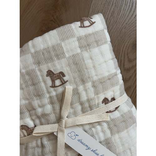 Vintage Ranch 6 Layer Gauze Blanket
