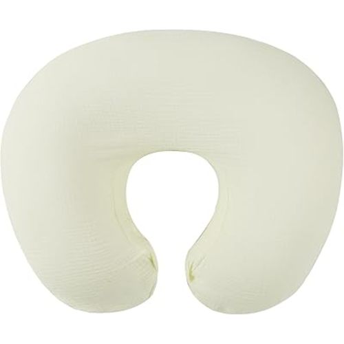 Onacosht Muslin Nursing Pillow Cover Soft 100% Cotton Feeding Pillow Slipcover Fits Standard Infant Nursing Pillow for Baby Boy and Girl, Ivory White