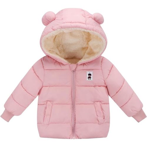 Newborn Baby Girls Fleece Outerwear Jacket Toddler Winter Coat Infant Clothes
