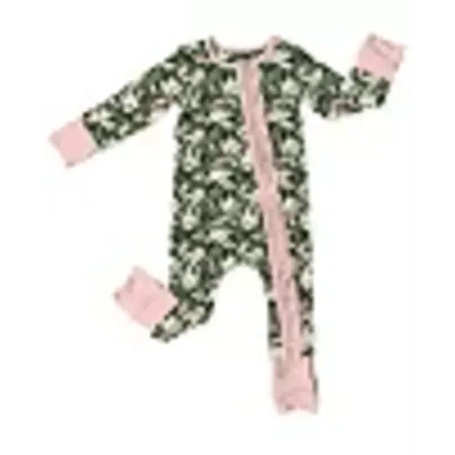 Girls' Magnolia Bamboo Ruffle Convertible Footie - Baby