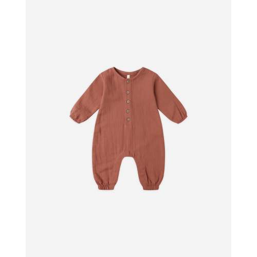 Woven Jumpsuit || Cranberry – Quincy Mae