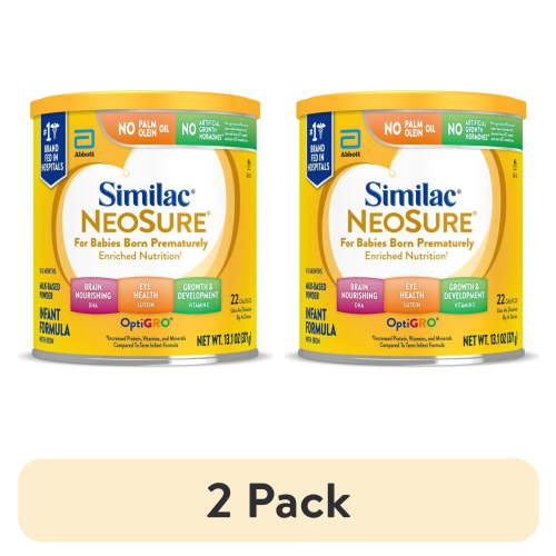 (2 pack) Similac NeoSure Premature Post-Discharge Baby Formula Powder, 13.1-oz Can